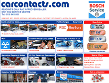 Tablet Screenshot of carcontacts.com